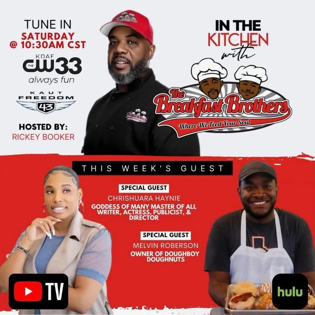 In The Kitchen with The Breakfast Brothers television show promotional graphic